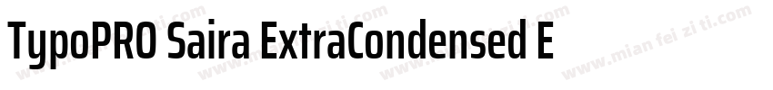 TypoPRO Saira ExtraCondensed ExtraB字体转换